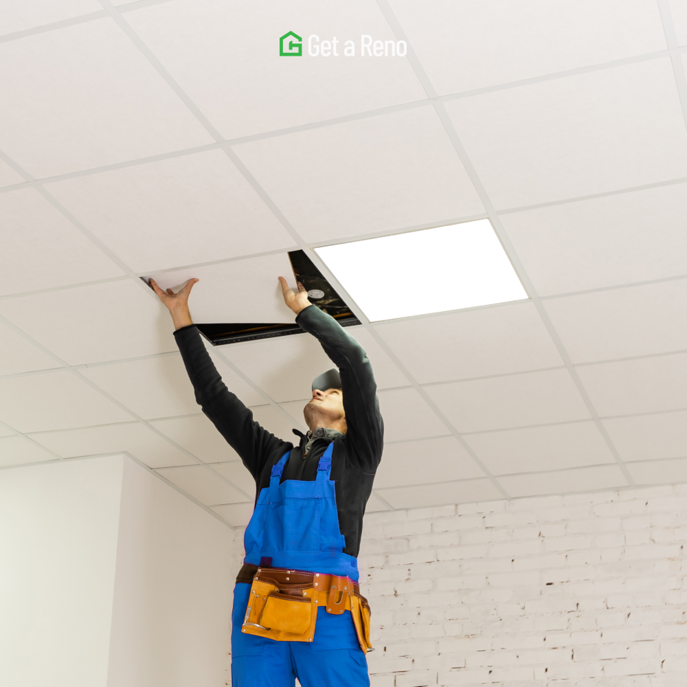 Maintaining Ceiling Tiles: Addressing Water Stains and Sagging Grid Systems