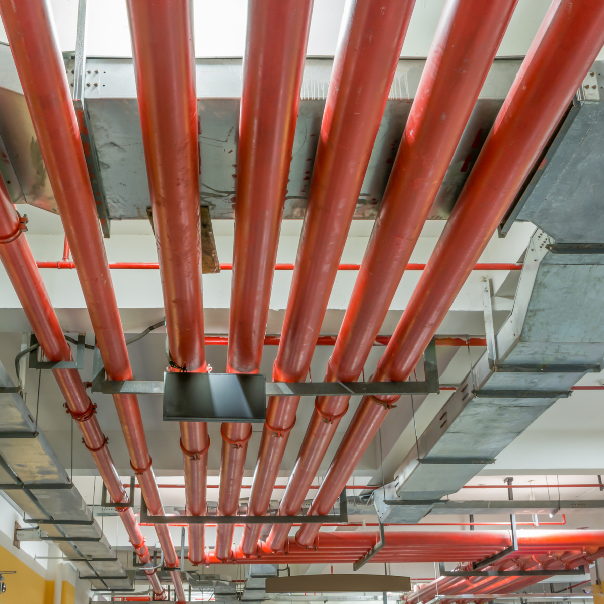 Clean Agent Fire Suppression Piping Installation